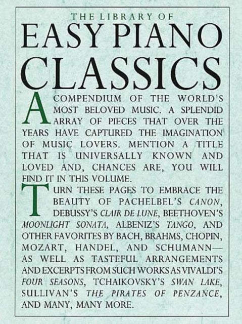 Library Of Easy Piano Classics Pf B00k By <![cdata[]]>