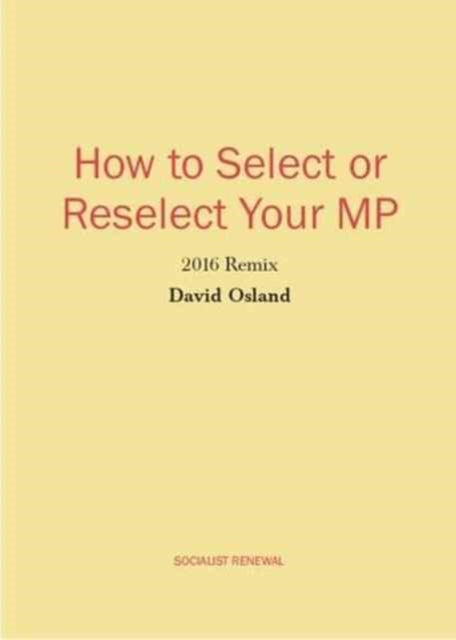 How To Select Or Reselect Your Mp By Osland, David