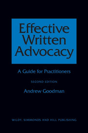 Effective Written Advocacy