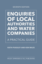 Enquiries Of Local Authorities & Water C