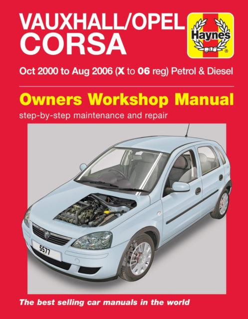 Vauxhall Opel Corsa Pet & Dies X To 06 By Haynes Publishi