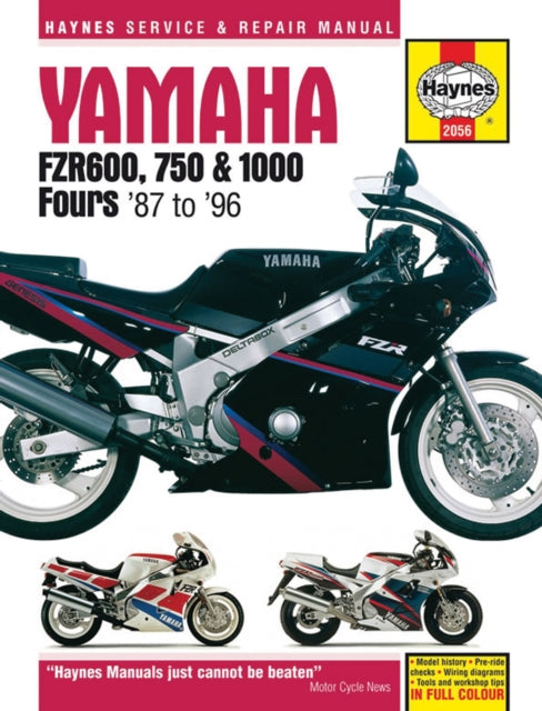 Yamaha Fzr600 750 & 1000 Fours 87-96 By Haynes Publishing
