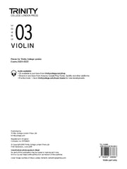 Violin 20202023 Grade 3 Part Only