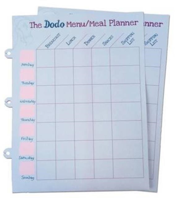 Dodo Pad Weekly Menu/meal Planner