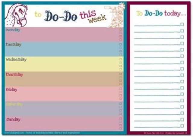 Dodo Daily To Do List Pad A4 Classic