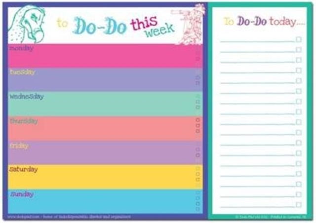 Dodo Daily To Do List Pad A4 Bright