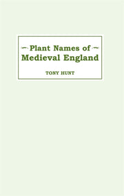 Plant Names Of Medieval England Plant Na