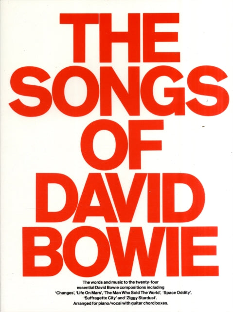Songs Of David Bowie, The