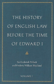 History Of English Law Before The Time O