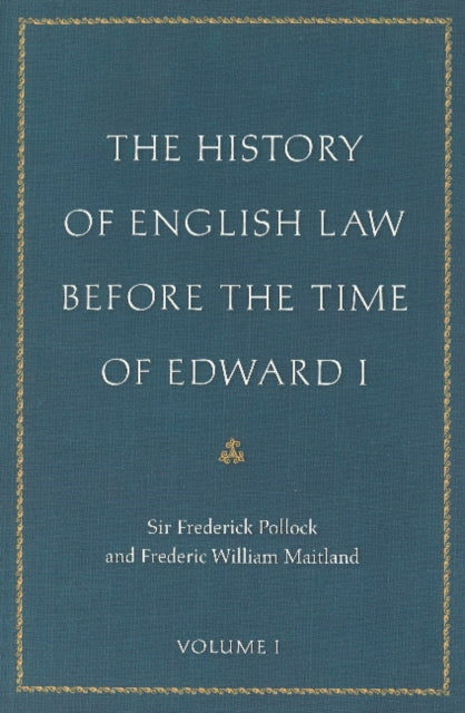 History Of English Law Before The Time O