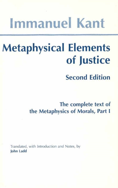 Metaphysical Elements Of Justice
