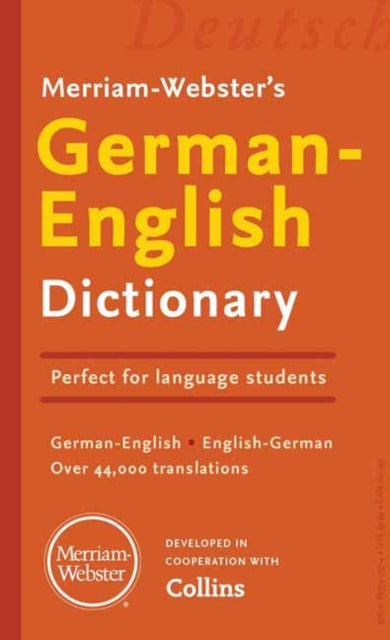 Merriamwebsters Germanenglish Dictionary By , Merriam-webster