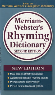 Merriam Websters Rhyming Dictionary By Merriam Websters Rhyming Dictionary