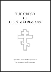 Order Of Holy Matrimony