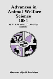 Advances In Animal Welfare Science 1984 By Fox, M.w.