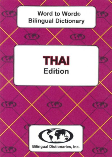 Englishthai Thaienglish Wordtoword Bilin By Sesma, C. Et Al