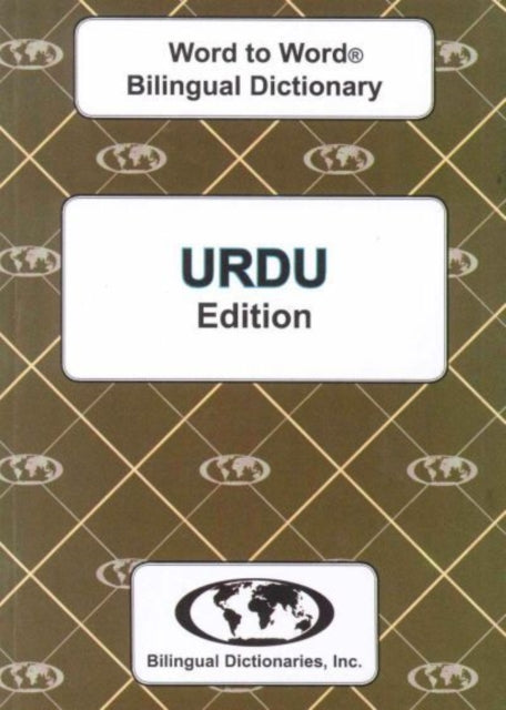Englishurdu Urduenglish Wordtoword Dicti By Sesma, C.