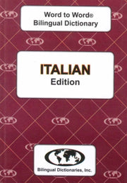 Englishitalian Italianenglish Wordtoword By Sesma, C. Et Al