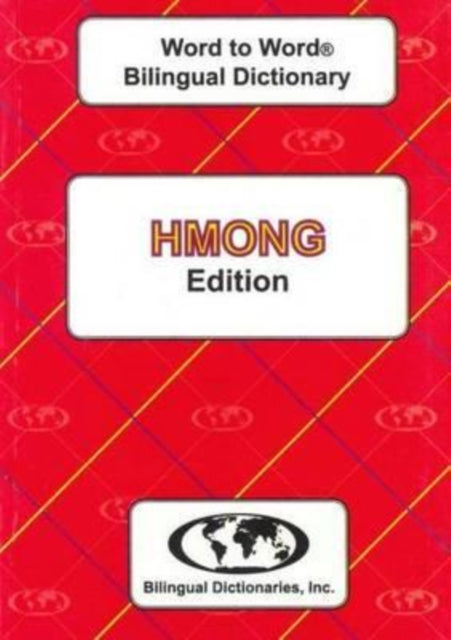 Englishhmong Hmongenglish Wordtoword Dic By Sesma, C.