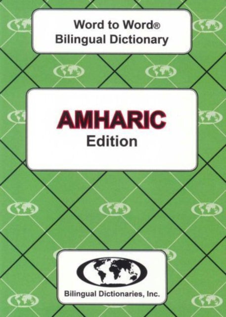 Englishamharic Amharicenglish Wordtoword By Sesma, C.