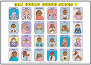 A3 Posters Bsl Early Years & Baby Signs By Co Sign