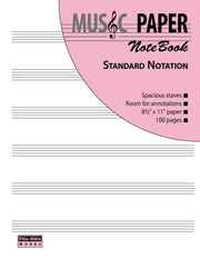 Music Paper Notebook - Standard Notation By Mashhour, Ashkan