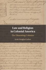 Law And Religion In Colonial America By Gerber  Scott Dougla