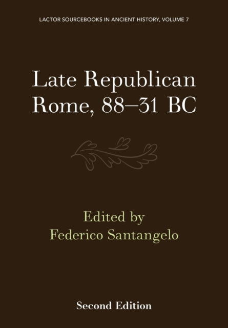 Late Republican Rome 88 31 Bc