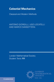 Celestial Mechanics By Giorgilli, Antonio