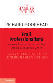 Frail Professionalism By Moorhead  Richard