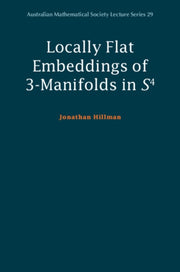 Locally Flat Embeddings Of 3-manifolds By Hillman  Jonathan