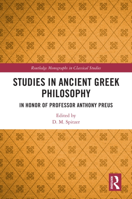 Studies In Ancient Greek Philosophy