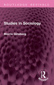 Studies In Sociology By Ginsberg  Morris