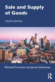 Sale And Supply Of Goods By Furmston  Michael