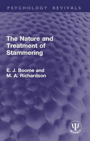 Nature And Treatment Of Stammering By Boome  E. J.