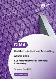 Cima Ba3 Fundamentals Of Financial Accou By Bpp Learning Media