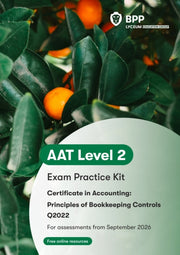 Aat Principles Of Bookkeeping Controls By Bpp Learning Media