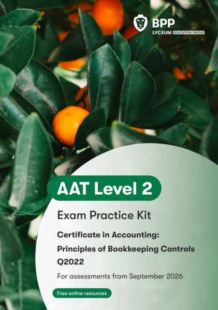 Aat Principles Of Bookkeeping Controls By Bpp Learning Media