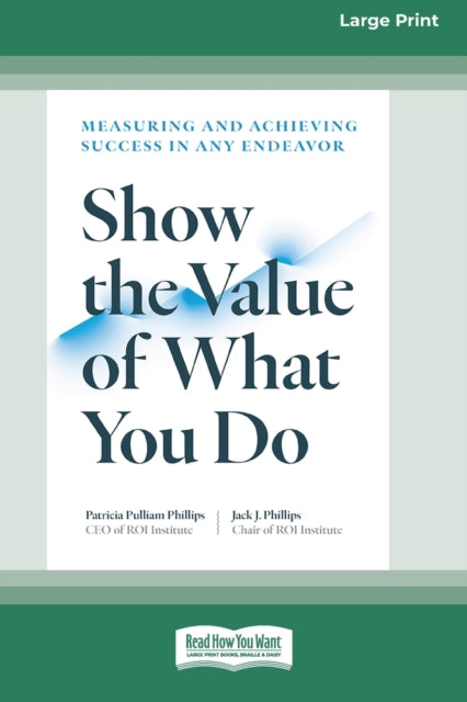 Show The Value Of What You Do: Measuring By Phillips, Patricia P