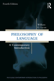 Philosophy Of Language By Lycan  William G.