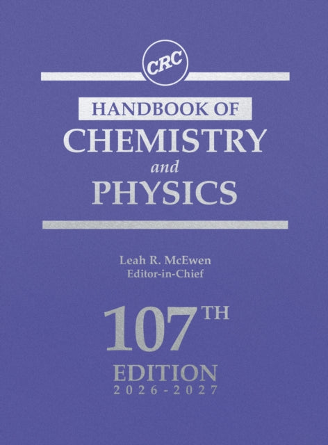 Crc Handbook Of Chemistry And Physics By Mcewen  Leah R