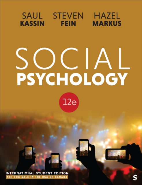 Social Psychology - International Studen By Kassin  Saul