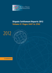 Dispute Settlement Reports 2012