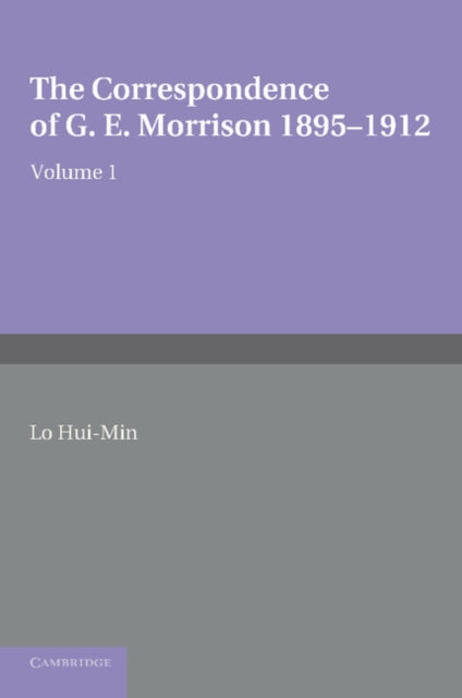 Correspondence Morrison 1895 1912