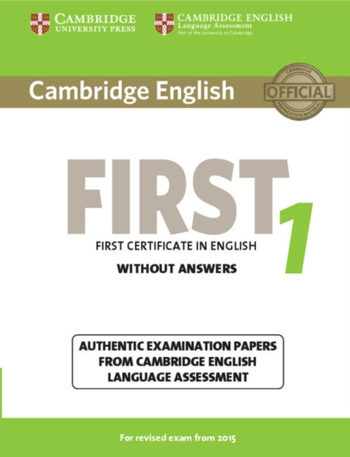Cambridge English First 1 For Revised Ex