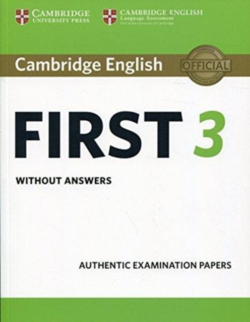 Cambridge English First 3 Students Book
