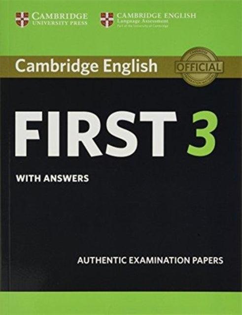 Cambridge English First 3 Students Book