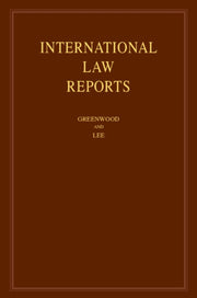 International Law Reports
