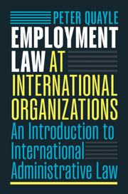 Employment Law At International Organiz By Quayle  Peter