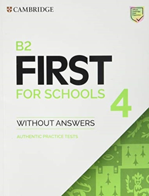 B2 First For Schools 4 Students Book Wit
